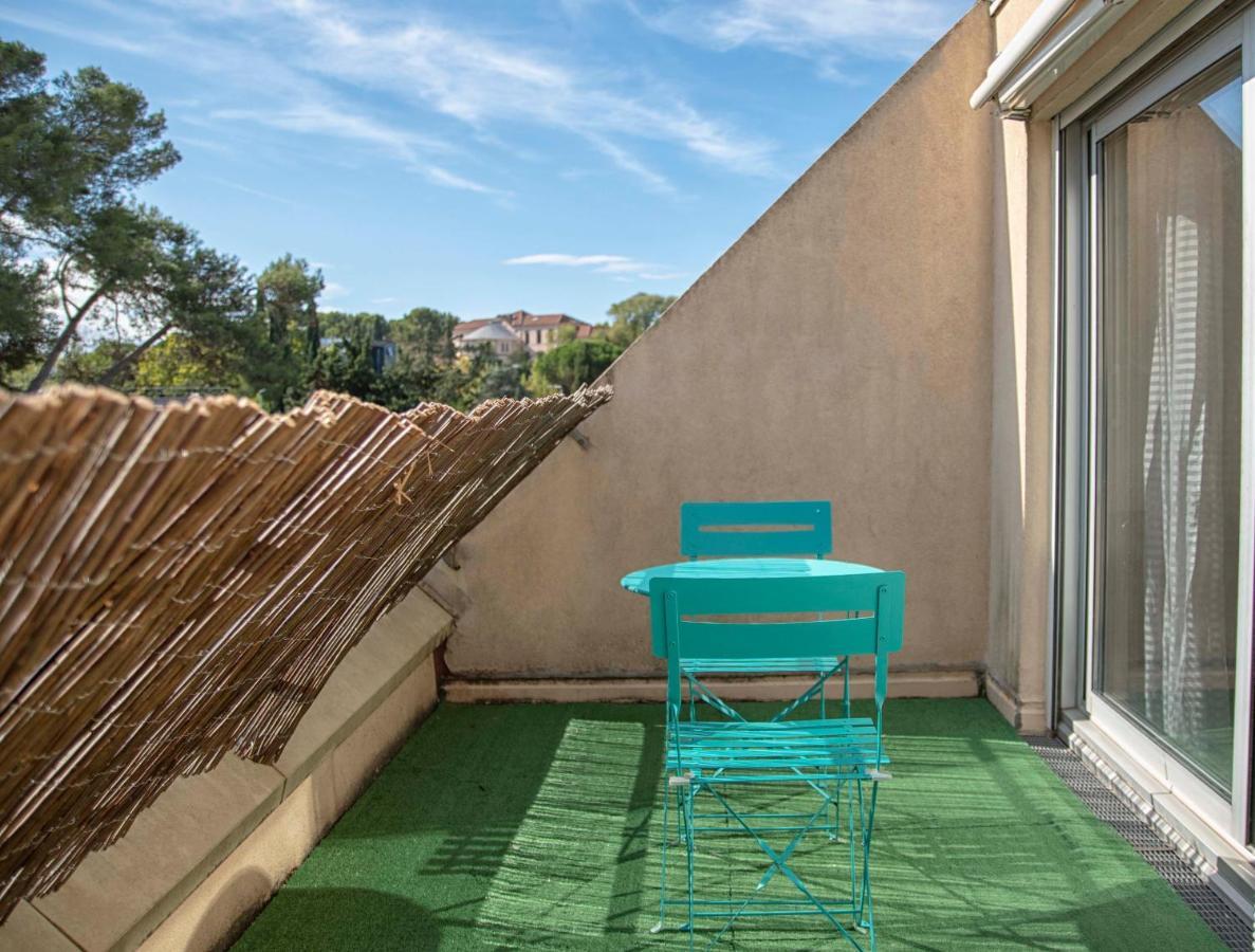 Studio Terrasse Montpellier - Parking Prive - Proche Ligne 1 Exterior photo